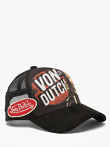 Casquette Von dutch Noir accessoires SUBL21-vue-porte