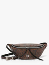 Belt Bag Leather Pinko Brown love bag icon 6724A3E5