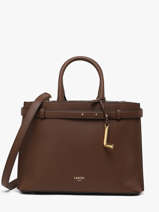 Satchel Faubourg Leather Lancel Brown faubourg A13528