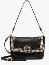 Shoulder Bag Orchidea Leather Campomaggi Black orchidea 25890ND