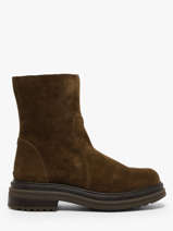 Bottines En Cuir Aliwell Marron women A226124
