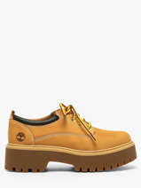 Chaussures Bateau Plateforme En Cuir Timberland Orange women 5UF97541