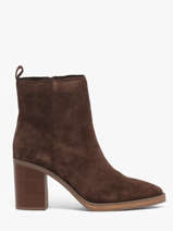 Heeled Boots In Leather Another trend Brown women 56281161
