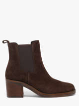 Heeled Boots In Leather Another trend Brown women 56341161