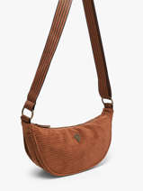 Shoulder Bag Velours Le voyage en panier Brown velours AHP307