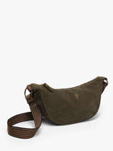 Sac Bandouli�re Velours Le voyage en panier Vert velours AHP307