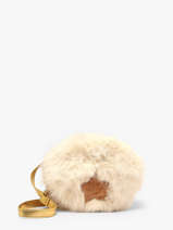Sac Bandouli�re Le voyage en panier Beige kids AHP354