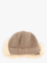 Beanie Le voyage en panier Beige accessoires AHC007-vue-porte