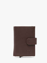 Portefeuille Caviar Cuir Crinkles Marron caviar 14600