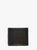 Wallet Leather Tommy hilfiger Black corporate AM14780