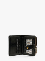 Coin Purse With Card Holder Mandoline Black london 563-vue-porte