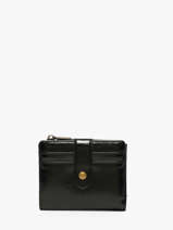 Coin Purse With Card Holder Mandoline Black london 563