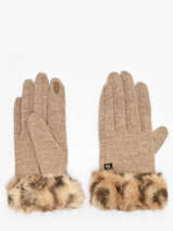 Gloves Le voyage en panier Beige accessoires AHG004