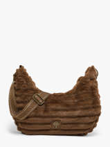 Sac Port� �paule Quadri Polyester Le voyage en panier Beige quadri AHP320