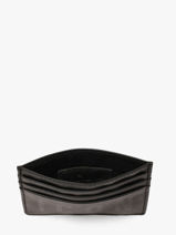 Leather Liam Card Holder Rfid Icon Black liam A21-vue-porte