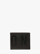 Leather Liam Wallet Rfid Icon Black liam A13