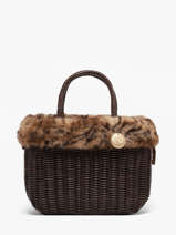 Sac � Main Doudou Polyester Le voyage en panier Marron doudou M