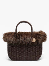Medium Doudou Basket Bag Partridge Effect Le voyage en panier Brown doudou M