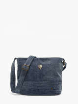 Sac Bandouli�re Denim Le voyage en panier Bleu denim AHP338
