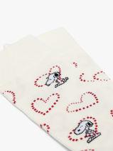 Chaussettes Besocks Beige socks women H-vue-porte