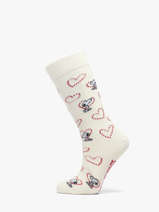 Socks Besnoopy Besocks Beige socks women H