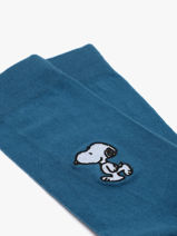 Chaussettes Besocks Bleu socks men E-vue-porte