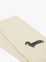 Chaussettes Besocks Beige socks E-vue-porte