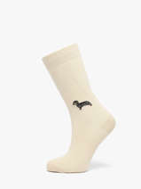 Chaussettes Bepets Besocks Beige socks E