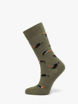 Chaussettes Betoucan Besocks Vert socks men BETOUCAN