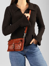 Shoulder Bag Ottavia Leather Campomaggi Brown ottavia 45400ND-vue-porte