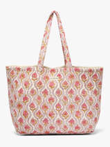 A4 Size Shoulder Bag Cabas Cotton Byzantine Multicolor cabas EPH