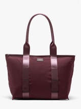 Medium Mistral Rollable Tote Bag Nylon And Leather Lancel Violet mistral A13995