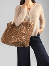 Sac Port� �paule Claude Faon Hindbag Marron faon FN-vue-porte