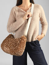 Shoulder Bag Rosa Fawn Hindbag Brown faon FN-vue-porte