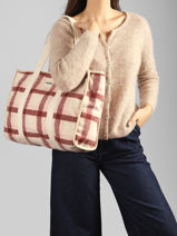 Shoulder Bag Tartan Hindbag Pink tartan TA-vue-porte