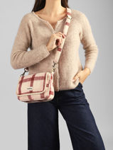 Shoulder Bag Tartan Hindbag Pink tartan TA-vue-porte