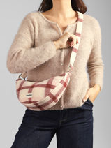 Shoulder Bag Tartan Hindbag Pink tartan TA-vue-porte