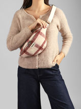 Sac Banane Olivia Tartan Hindbag Rose tartan TA-vue-porte