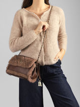 Sac Bandouli�re Polly Cha�ne Laurent david Marron ld bags 89-vue-porte