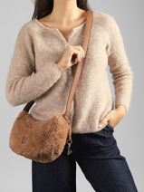Sac Bandouli�re Polly Laurent david Beige ld bags 114-vue-porte