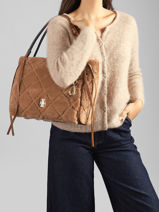 Polly Tote Bag Laurent david Beige ld bags 115-vue-porte