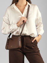 Shoulder Bag Faubourg Leather Lancel Brown faubourg A13524-vue-porte