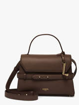 Sac Bandouli�re Faubourg Cuir Lancel Marron faubourg A13948