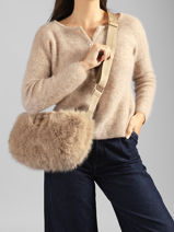 Shoulder Bag Doudou Le voyage en panier Beige doudou AHP310-vue-porte