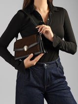 Shoulder Bag Tennis Bliss Lacoste Brown tennis bliss NF5473IO-vue-porte