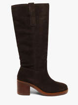 Heeled Boots In Leather Another trend Brown women 56321110