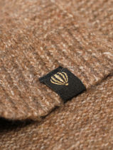 Knitted Hood Capicelty Le voyage en panier Beige accessoires AHC020-vue-porte
