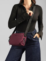 Shoulder Bag Kosho Recycled Polyester Hedgren Red string HSTG01-vue-porte