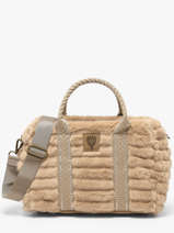 Satchel Quadri Le voyage en panier Beige quadri AHP322