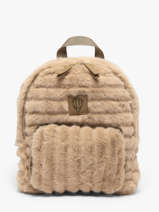 Backpack Le voyage en panier Beige quadri AHP321